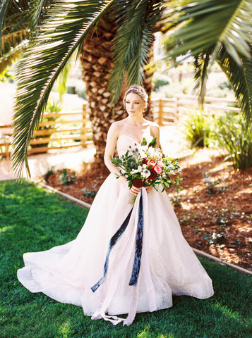 Midnight Blue Silk Velvet Ribbon