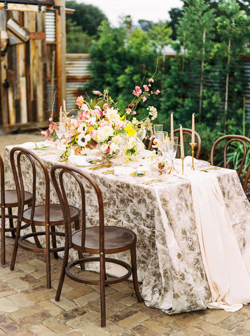 Peach Silk Table Runner | Silk Table Runner