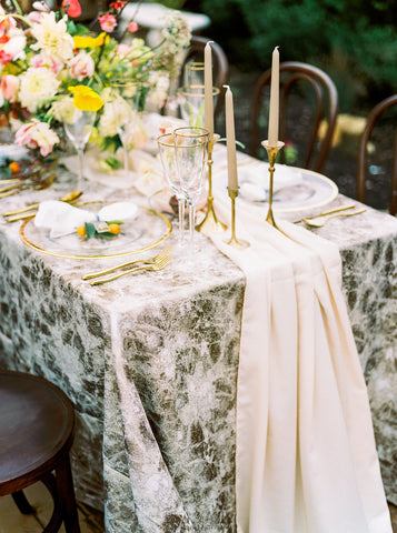 Peach Silk Table Runner | Silk Table Runner