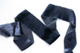 Midnight Blue Silk Velvet Ribbon | Dusty Blue Silk Velvet Ribbon | Midnight Storm Silk Velvet Ribbon